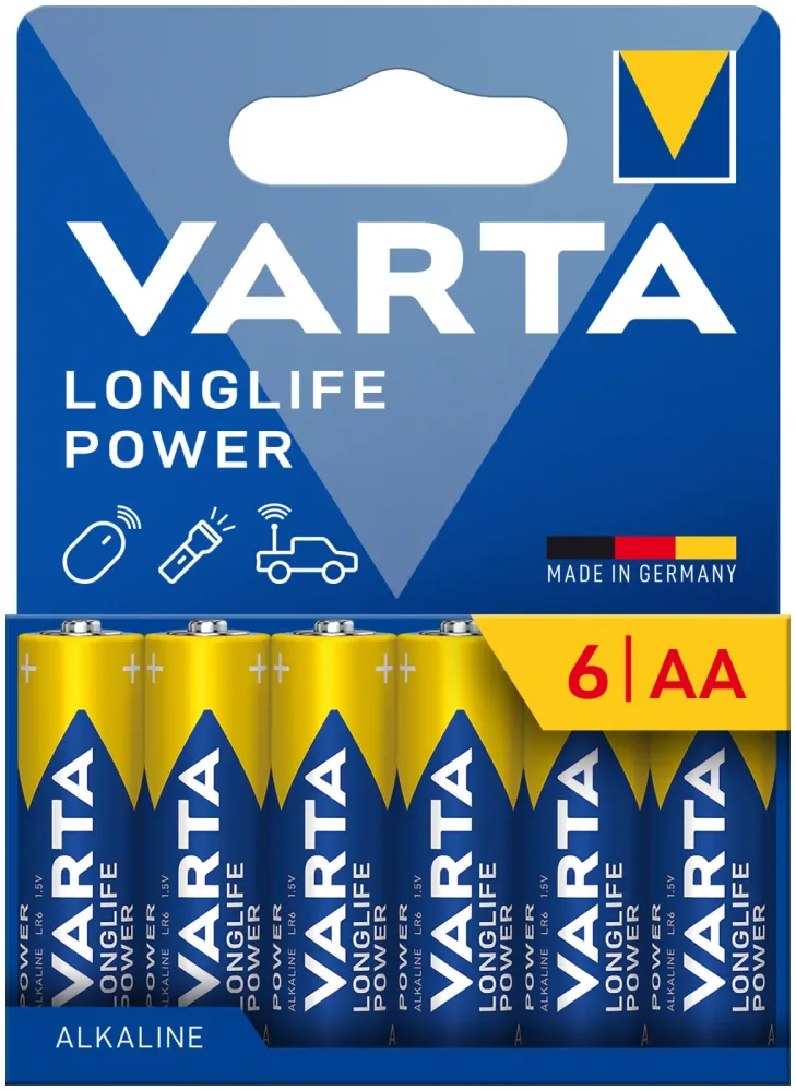 Varta Batterien Longlife Power Aa/Lr6 6 Stück