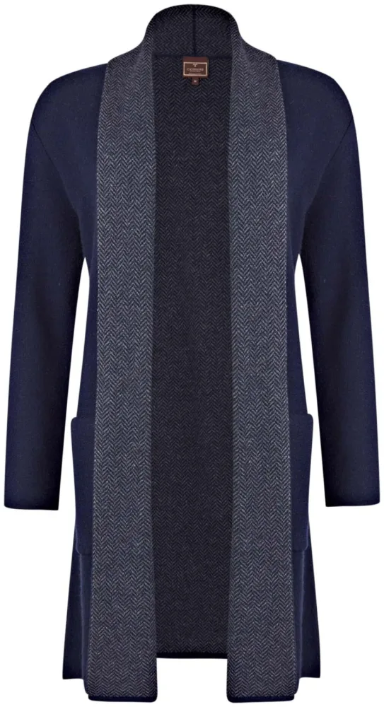 Cashmere Mantel navy L