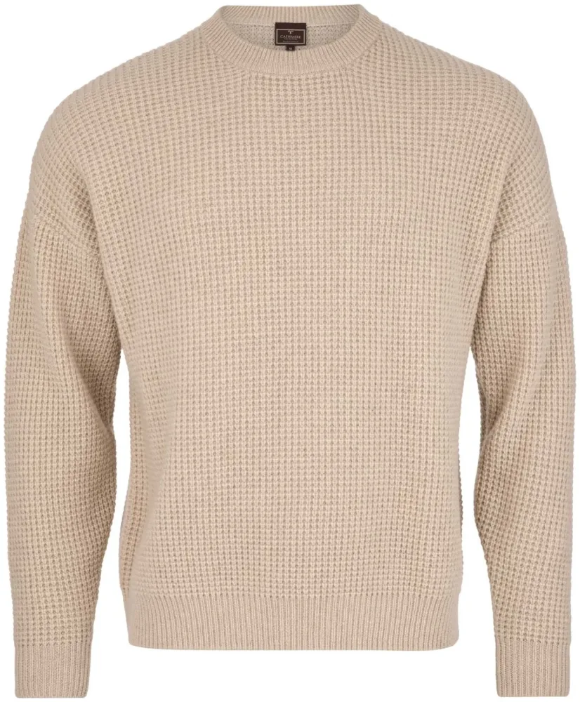 Cashmere Herren Pullover beige L