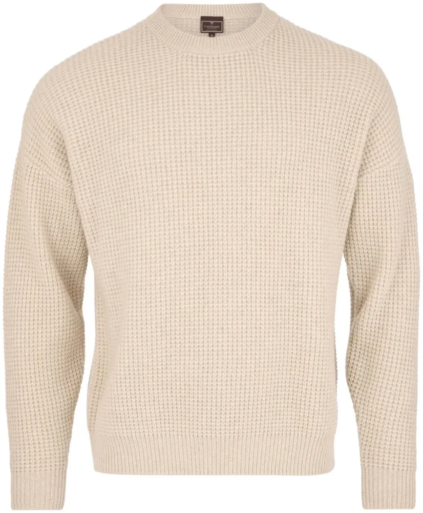 Cashmere Herren Pullover sand S