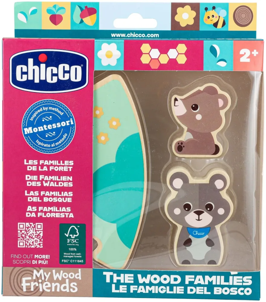 Chicco My Wood Friends - Set 2 Papa Bär