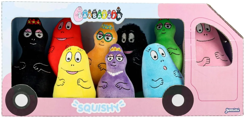 Paka Toys Barbapapa - Familienset 9 Plüschtiere 15cm