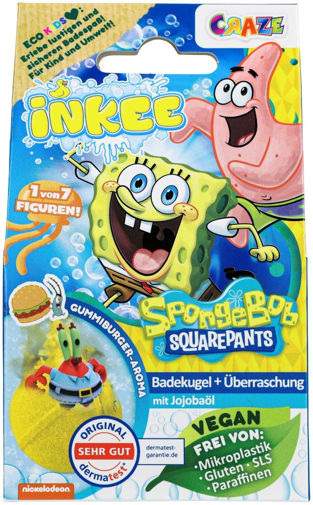 Craze - Badekugel SpongeBob, Überraschungspack, Multicolor