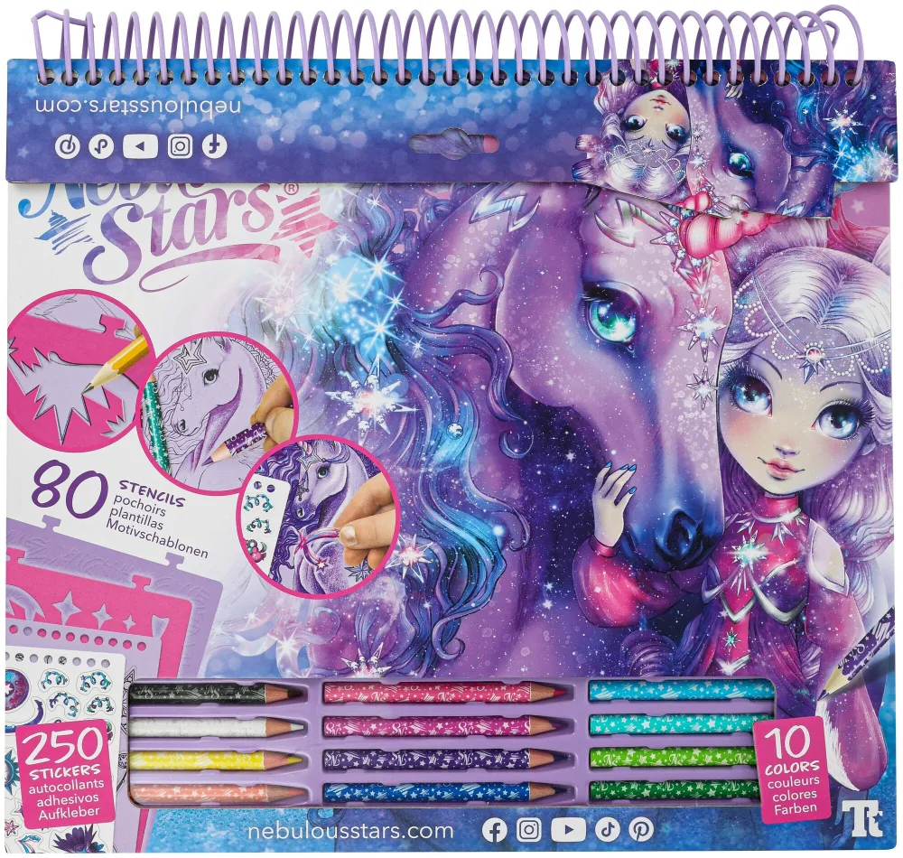Paka Toys Creative Sketchbook - Fantasy Horses - Space 7+ Jahre