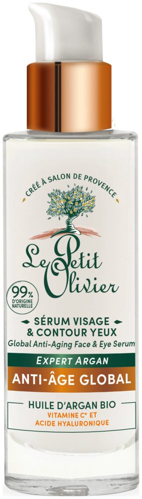 Le Petit Olivier Serum Gesicht & Augenkontur -Expert Argan Globale Anti-Aging-Pflege 30 ml