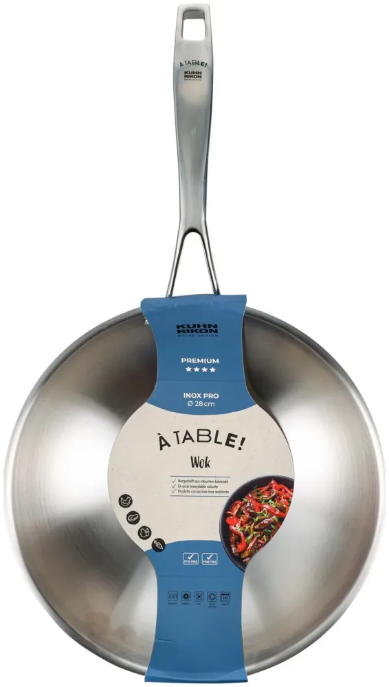À Table! Wokpfanne Inox Pro 28cm