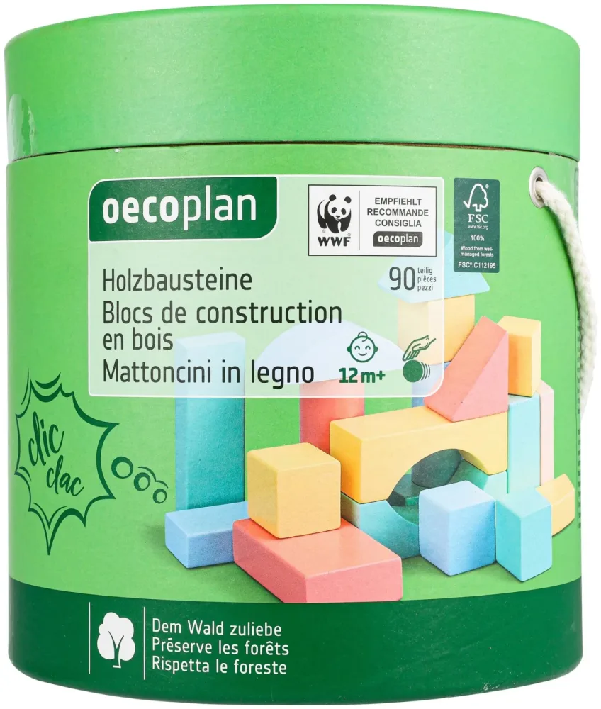 Oecoplan Holzbausteine, 90-teilig 12+ Monate