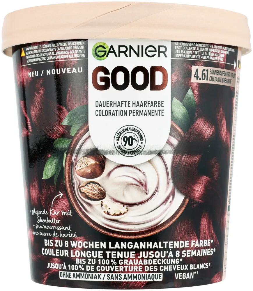 Garnier Good Dauerhafte Haarfarbe 4.61 Sonnenaufgangs-Violett, 1Stk