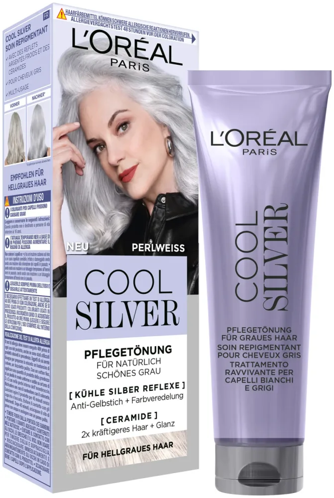 L'Oréal Paris - Cool Silver Pflegetönung, 1 Stück,  Pearlweiss