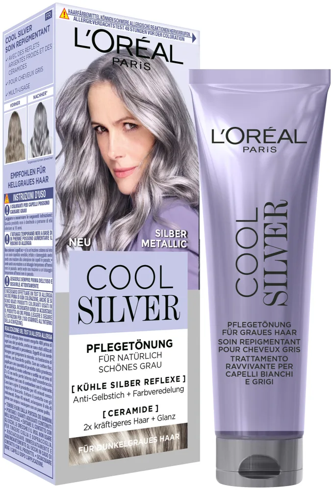 L'Oréal Paris Cool Silver Pflegetönung 03 Silber Metallic, 1Stk