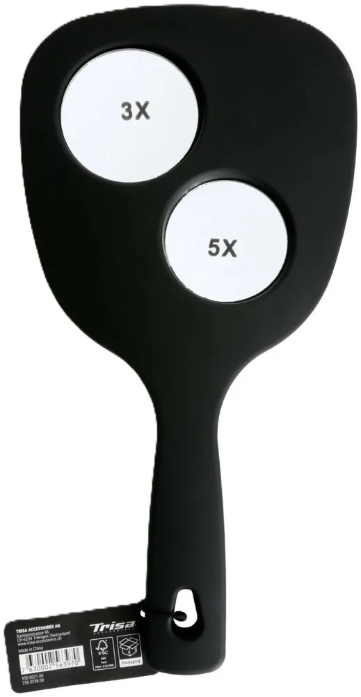 Trisa Handspiegel, schwarz