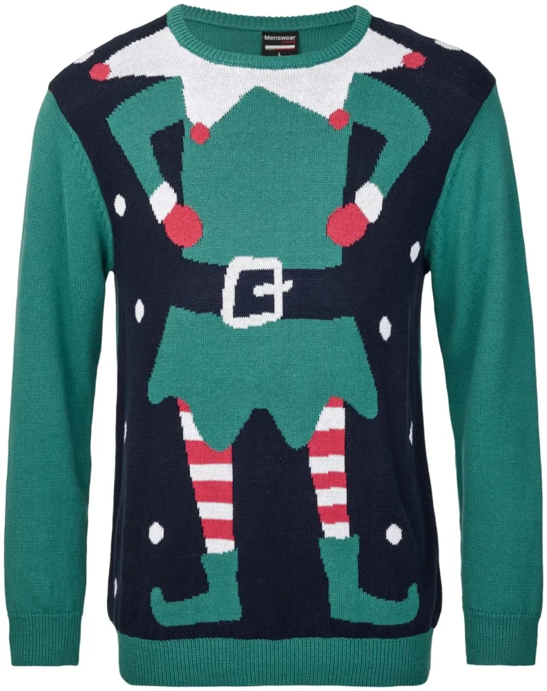 X-Mas Herren Pullover grün XL
