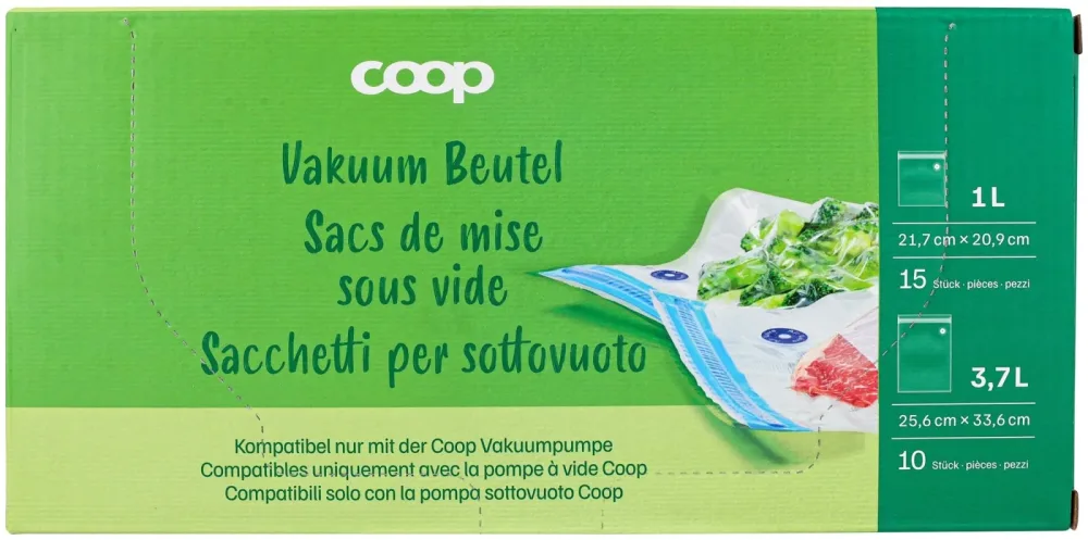 Coop Vakuum Beutel 1L 15St + 3.7L 10St