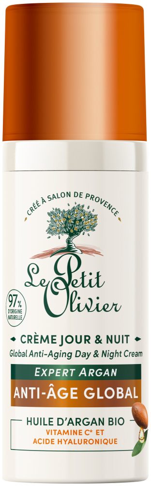 Le Petit Olivier Tag & Nachtcreme - Expert Argan Anti-Aging Global 50 ml