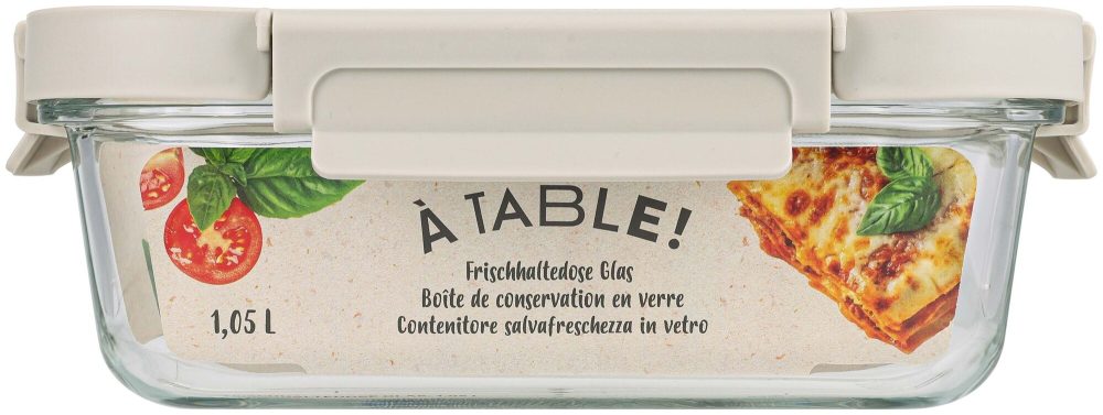 À Table! Frischhaltedose Glas 1.05l