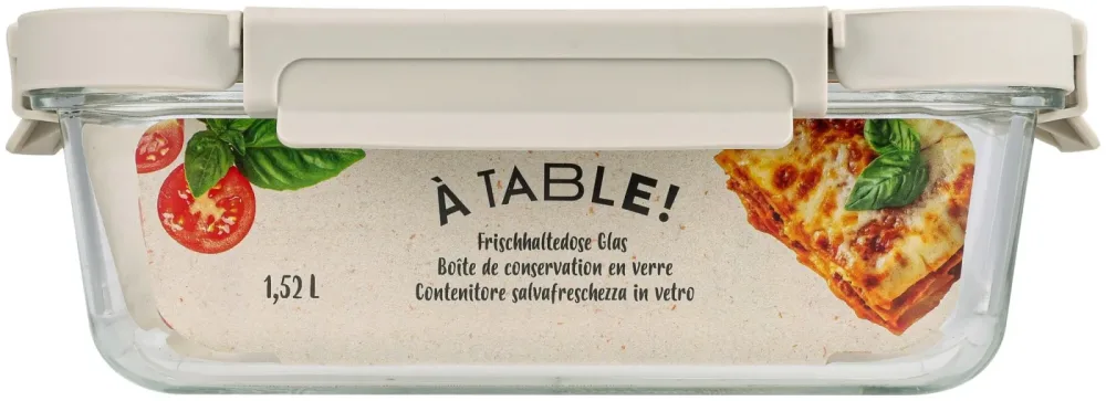À Table! Frischhaltedose Glas 1.52l