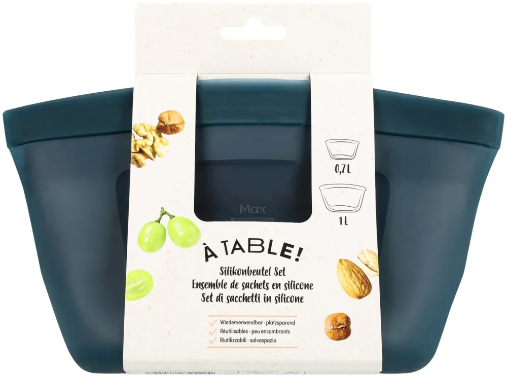 À Table! Silikonbeutel Set 700+1000ml