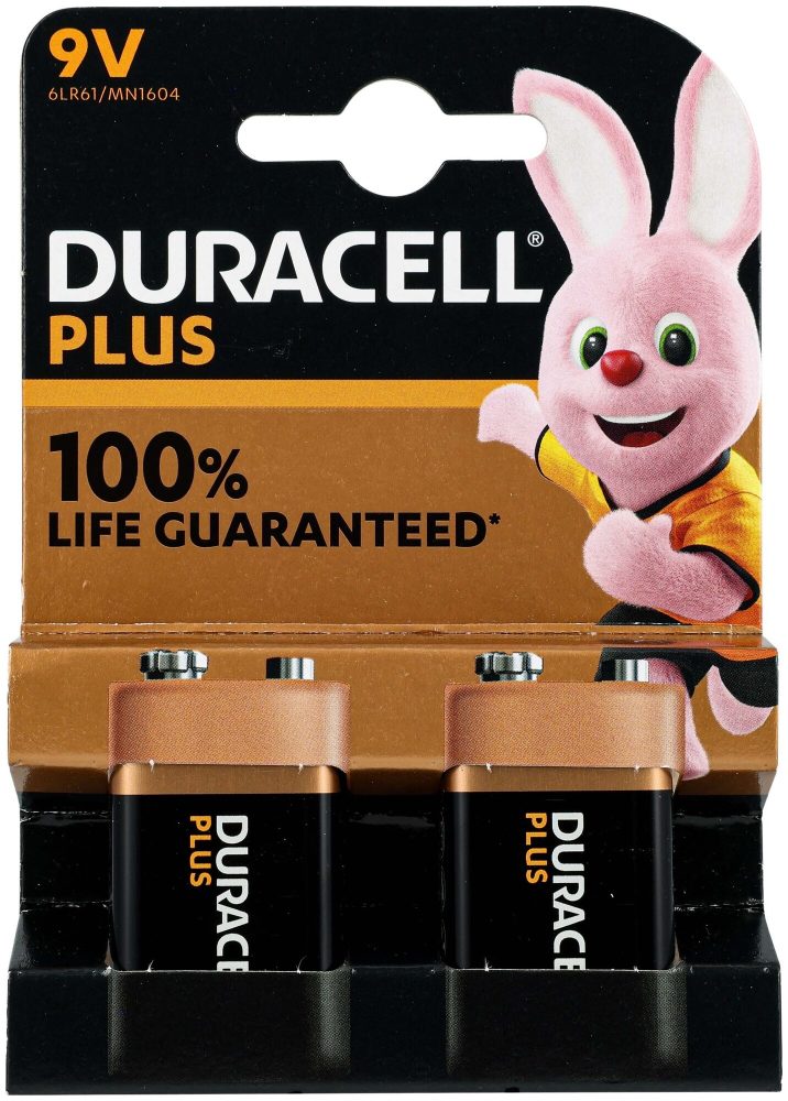 Duracell Batterien Plus 9V/6Lr61 2 Stück