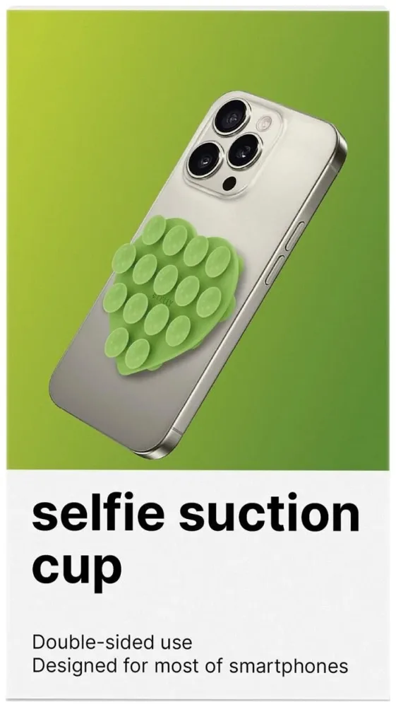 Celly Saugnapf Smartphone Herz grün