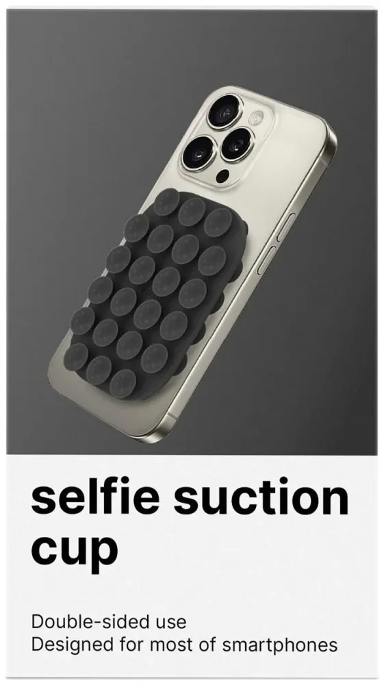 Celly Saugnapf Smartphone schwarz