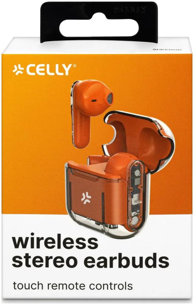 Celly Kopfhörer Wireless Orange