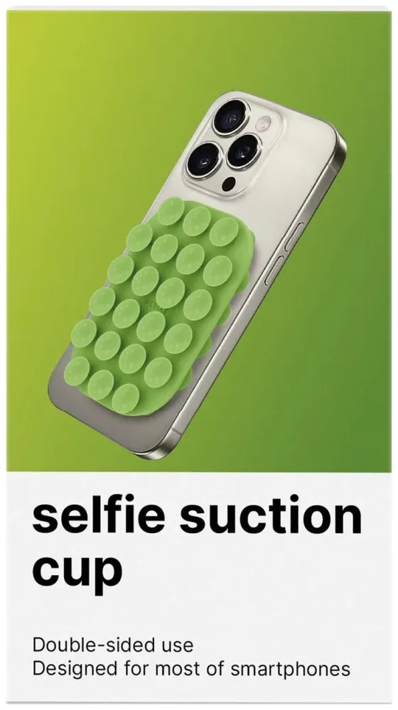 Celly Saugnapf Smartphone grün