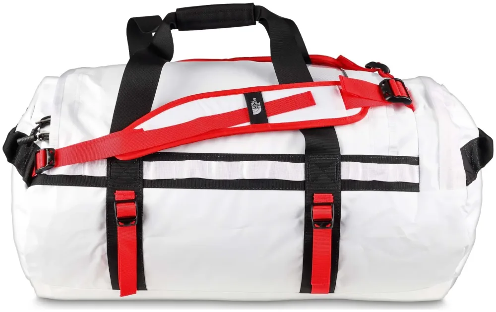 The North Face Duffel-Tasche Base Camp M TNF white/TNF black-elevation red
