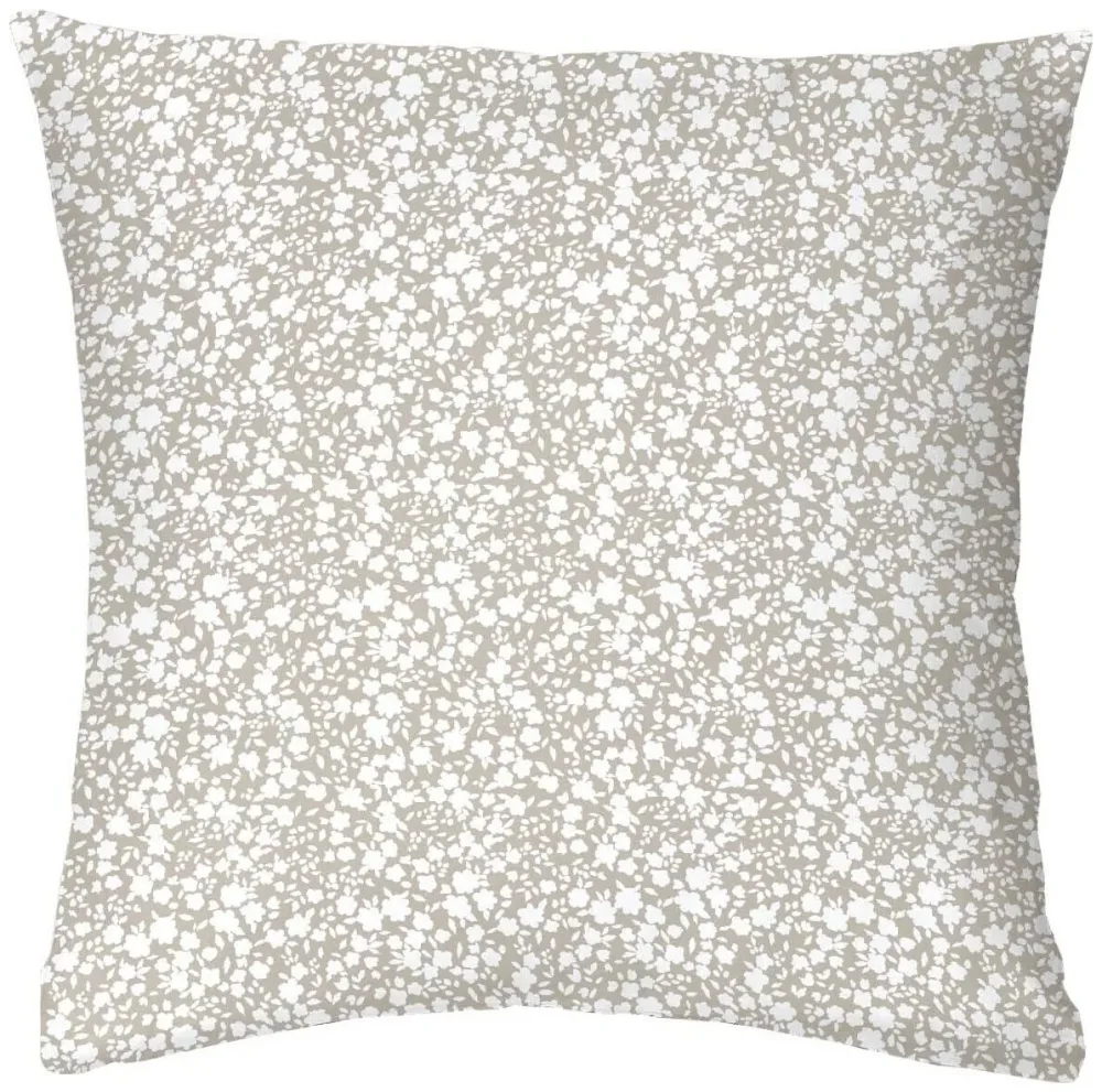 Naturaline Textil Naturaline Kissenbezug Percal 65x65, Blatt taupe