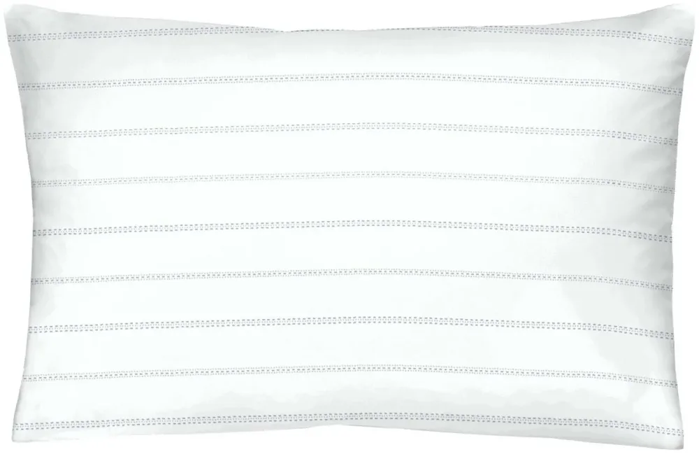 Naturaline Textil Naturaline Kissenbezug Percal 50x70, Checklin grau