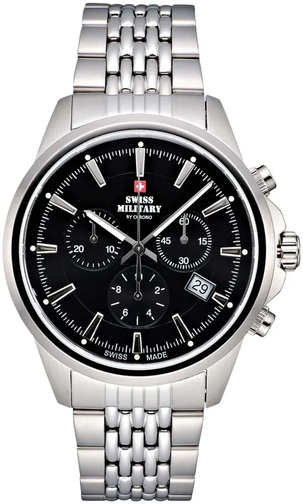 Swiss Military - Chronograph Uhr, 40mm, Silber