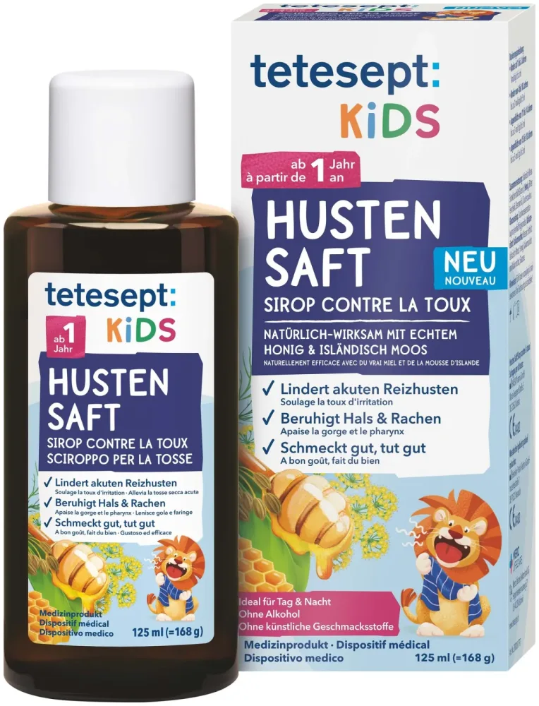 tetesept Kids Husten Akut Saft 125ml