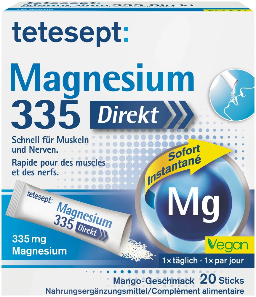 tetesept Magnesium 335 Direktsticks 20 Stück