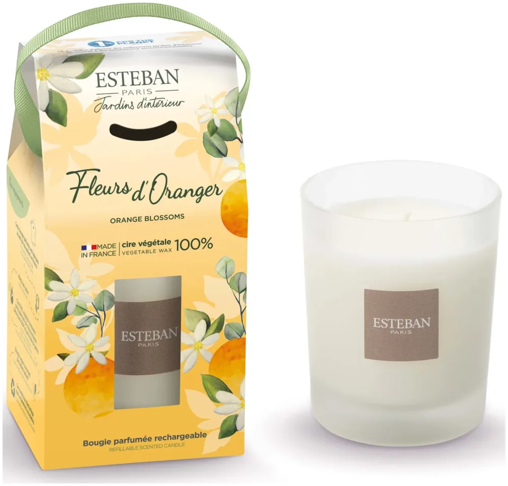 Esteban Paris Nachfüllbare Duftkerze 180g Fleurs D`O