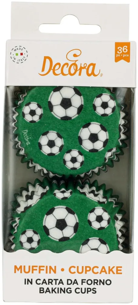 Decora Muffinform Fussball 5cm Papier