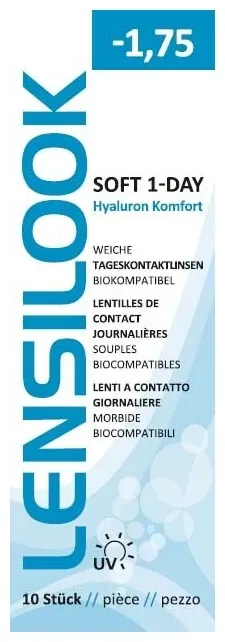Lensilook Tages-Linsen -1.75 dpt 10 Stück