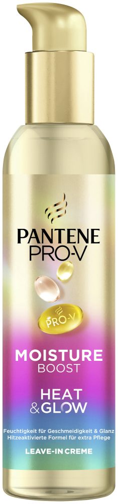 Pantene - Pro-V Moisture BOOST Heat & Glow Leave-In-Creme, 135 ml