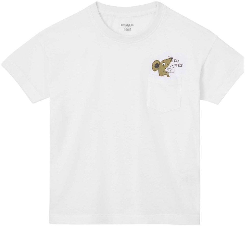 Naturaline Textil Naturaline Kinder T-Shirt weiss 122/128