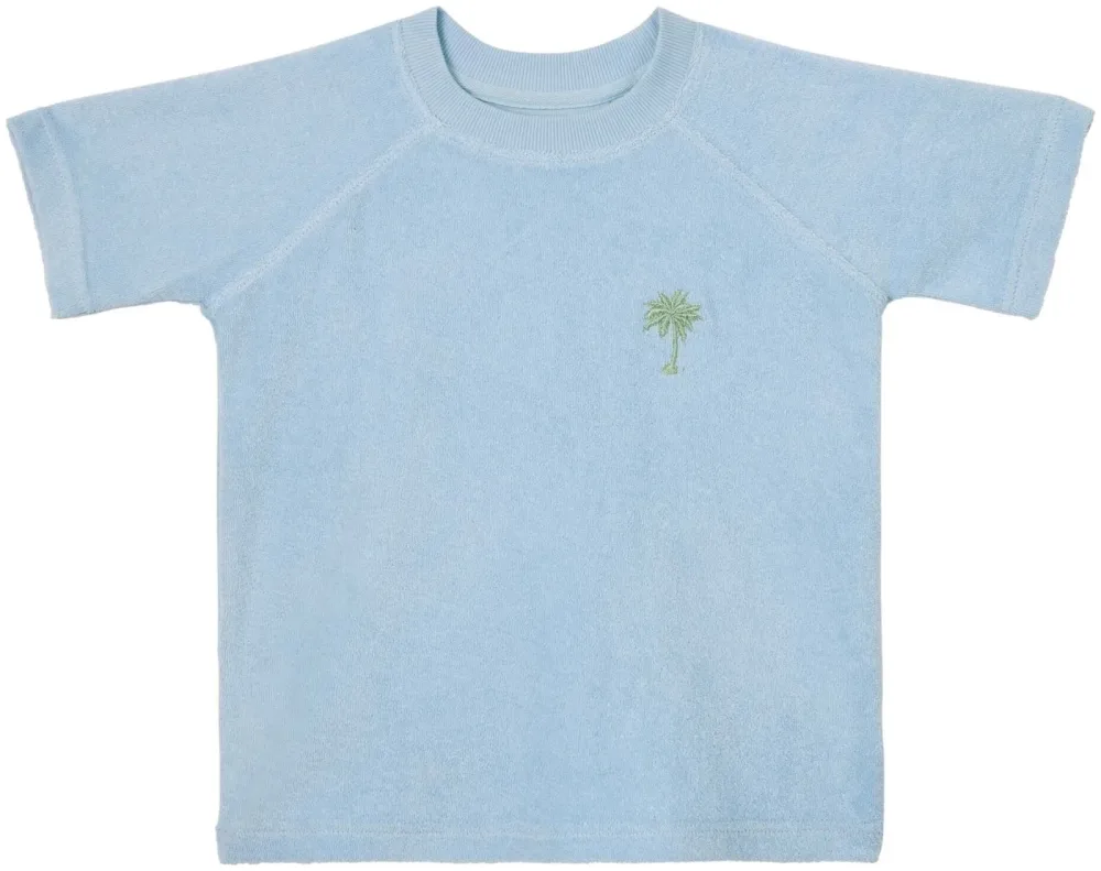 Naturaline Textil Naturaline Kinder T-Shirt grau blau 110/116