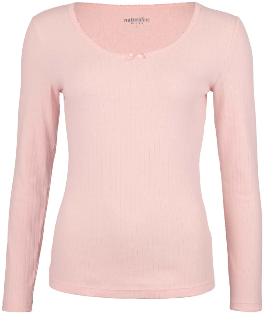 Naturaline Textil Naturaline Damen Top langarm rosa XL