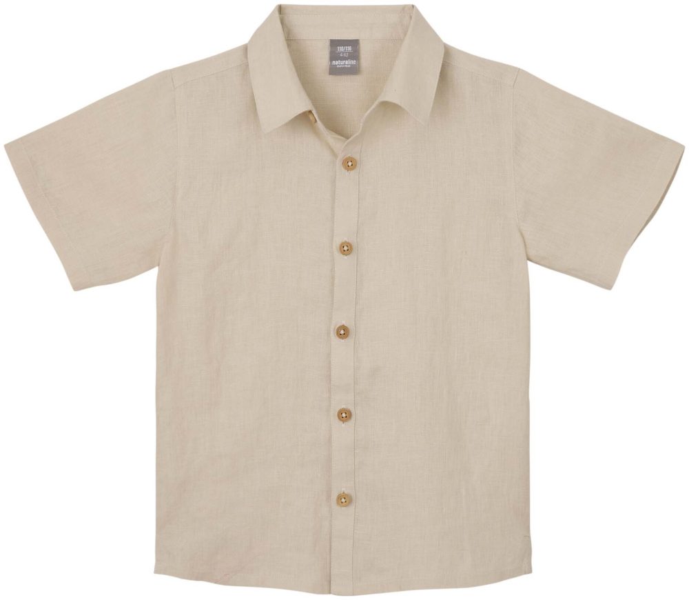 Naturaline Textil Naturaline Kinder Hemd beige 122/128