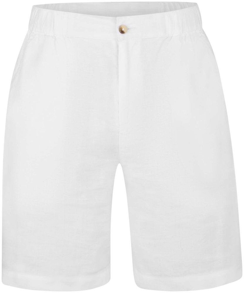 Naturaline Textil Naturaline Herren Leinenshorts bright white L