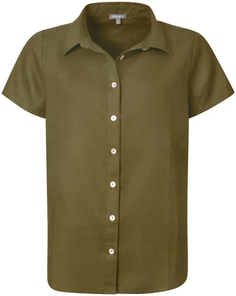 Naturaline Textil Naturaline Damen Bluse olive S