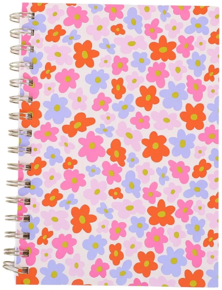 Flower Power Spiralheft A5 liniert