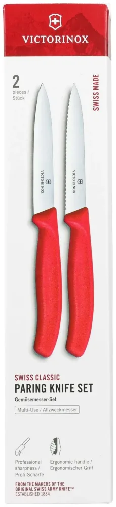Victorinox Rüstmesser-Set 10cm rot 2 Stück