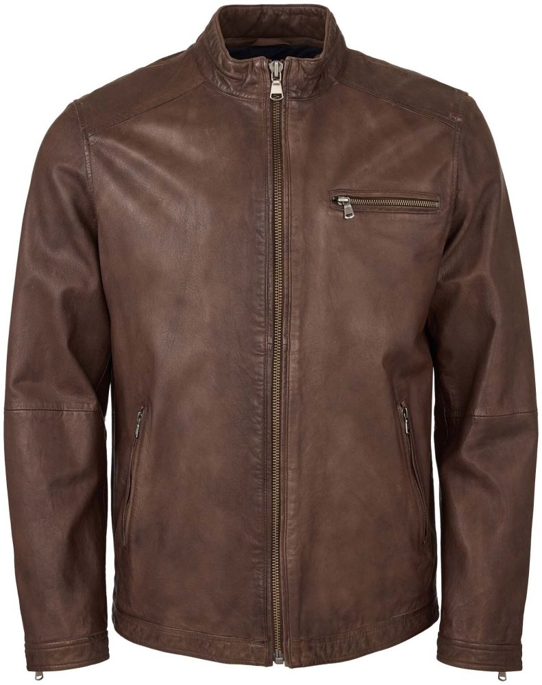 Sergio Herren Lederjacke braun XXL