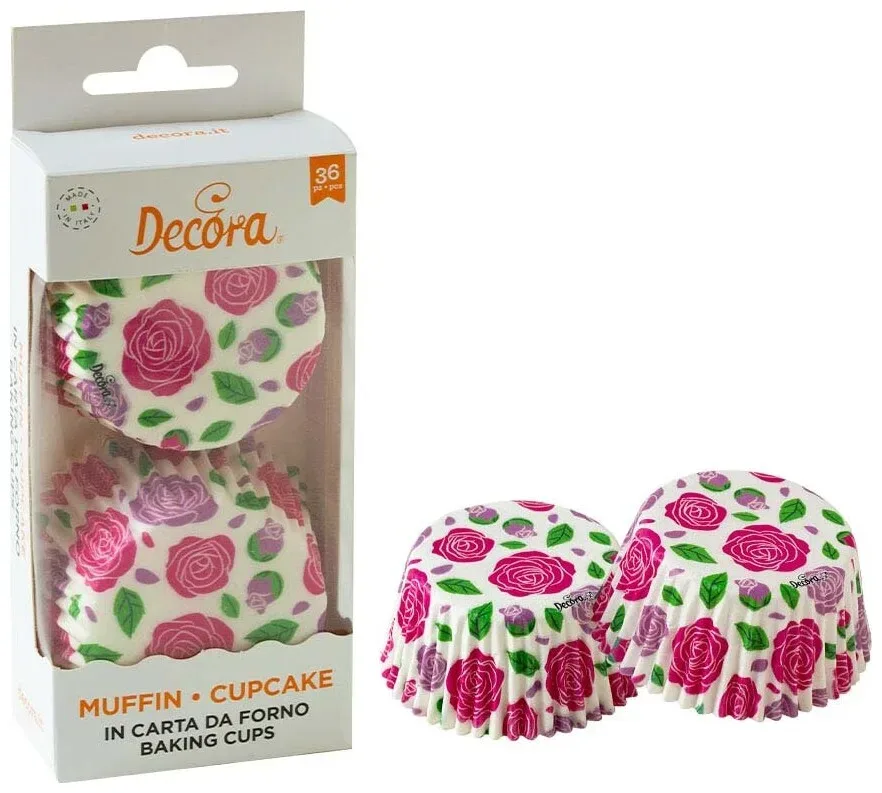 Decora Muffinform Rose 5cm Papier