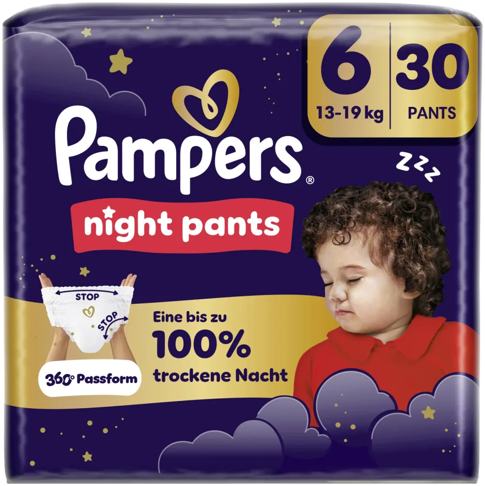 Pampers Night Pants Grösse 6 13-19kg 30 Stück