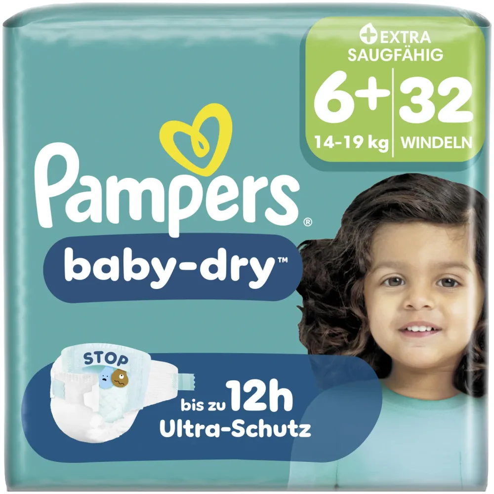 Pampers Windeln Baby Dry 6+ 32 Stück