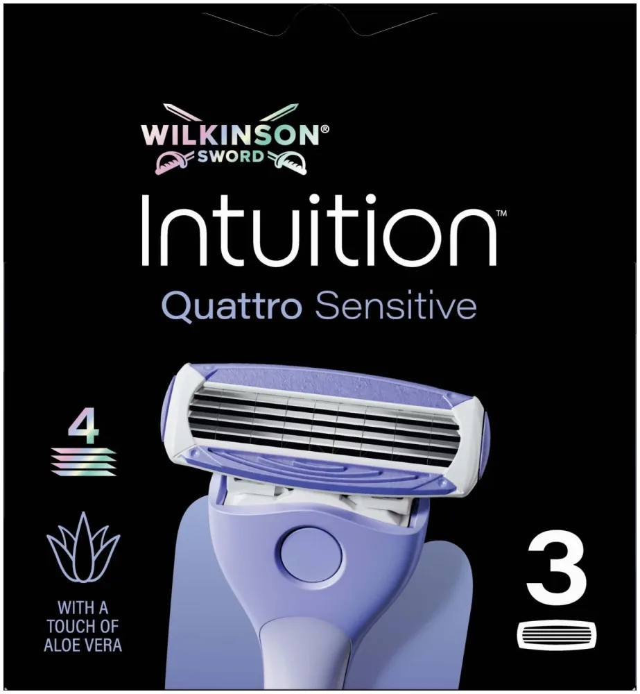Wilkinson Intuition Quattro Sensitive Ersatzklingen 3 Stk.