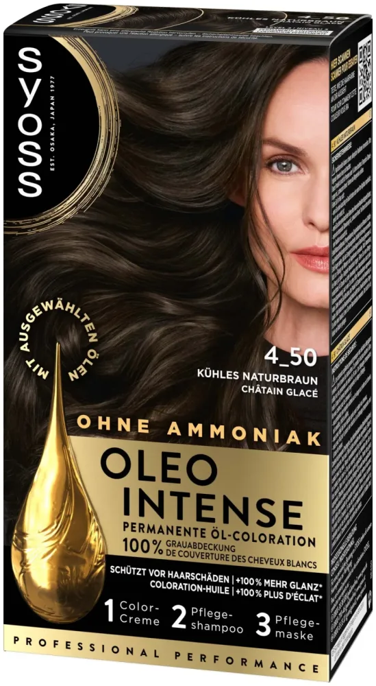 Syoss Oleo Intense Öl-Coloration 4_50 Kühles Naturbraun